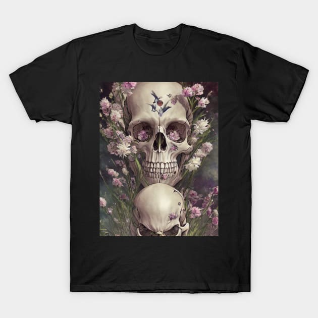 Bones and Botany T-Shirt by levelsart